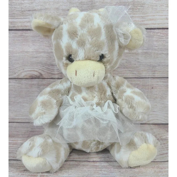 Aurora Plush Giraffe With Tutu Stuffed Animal Beige White Super Soft 11" 2019 - Picture 1 of 5